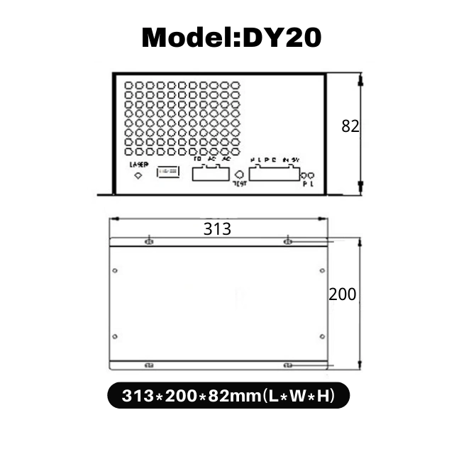 CO2 Laser Power Supply DY Series For RECI CO2 Laser Tube