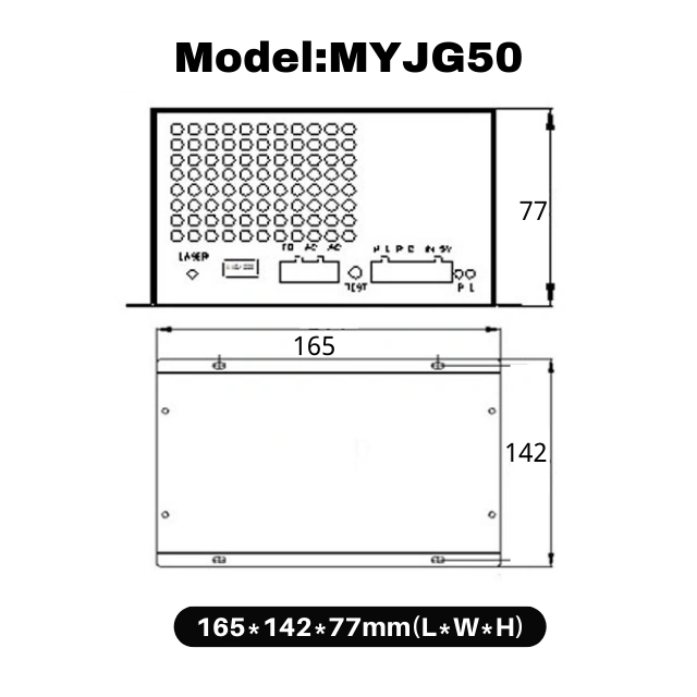 CO2 Laser Power Supply MYJG Series For 40W 50W 60W 80W CO2 Laser Engraver & Laser Tube