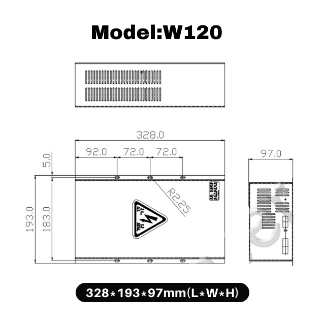 CO2 Laser Power Supply W Series For 100W 130W 150W 180W CO2 Laser Tube