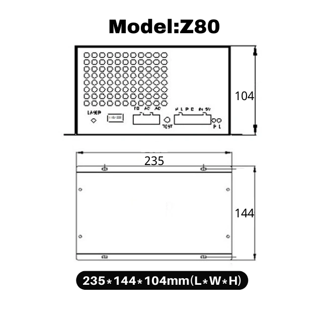 CO2 Laser Power Supply Z Series For 80W 100W 130W 150W 180W CO2 Laser Tube