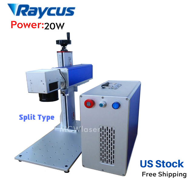 20W Fiber Laser Engraver Split Type For Metal Engraving Marking 