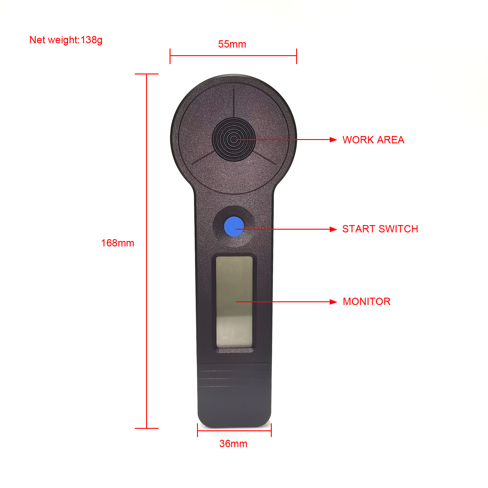 Laser Power Meter Handheld Co2 Laser Tube Power Meter 0 200w