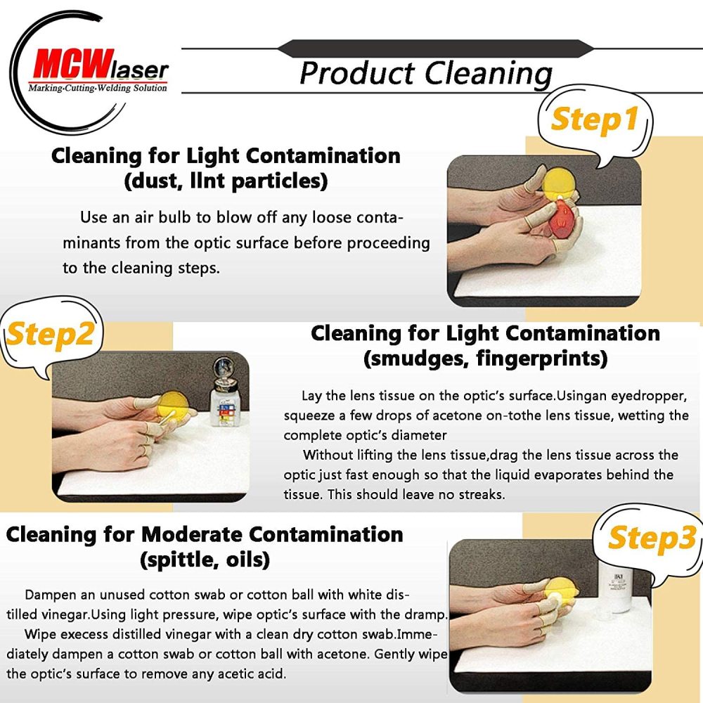 MCWlaser Znse Focus Lens for CO2 Laser 10600nm 10.6um Engraving Cutting Engraver/Cutter