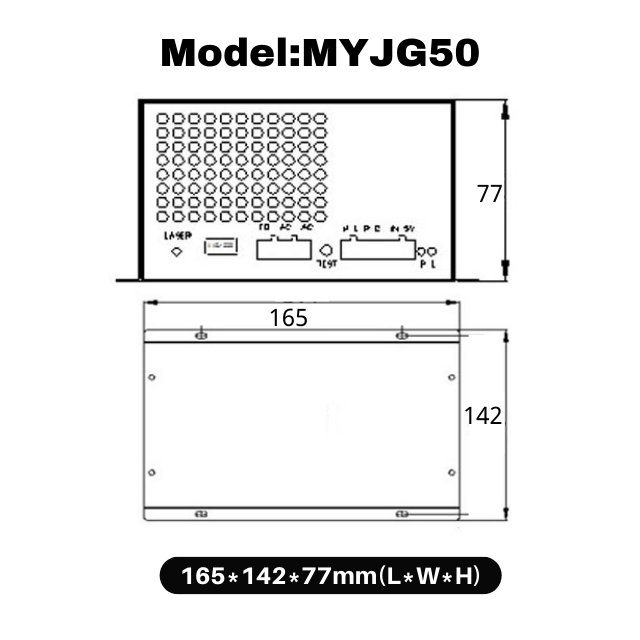 CO2 Laser Power Supply MYJG Series For 40W 50W 60W 80W CO2 Laser Engraver & Laser Tube