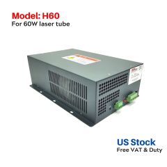 60W CO2 Laser Power Supply H60 Model  For CO2 Laser Tube 60W 100CM Laser Tube