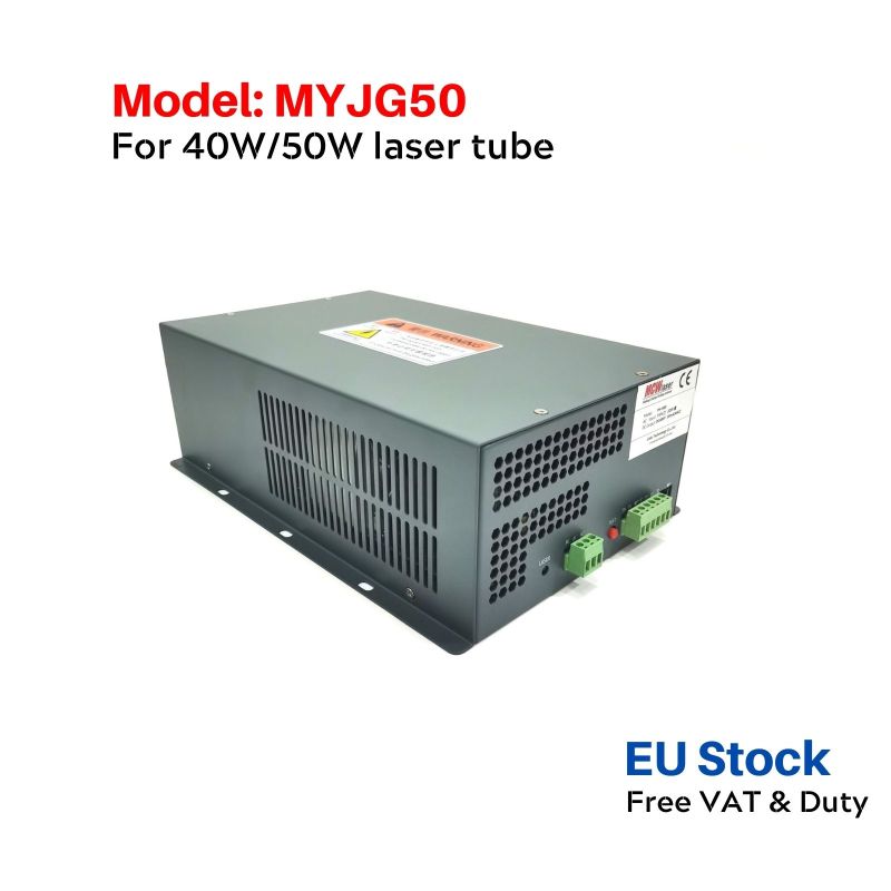Oversea CO2 Laser Power Supply MYJG 50W/80W LC50W/60W/80W CO2 Laser Engraver & Laser Tube