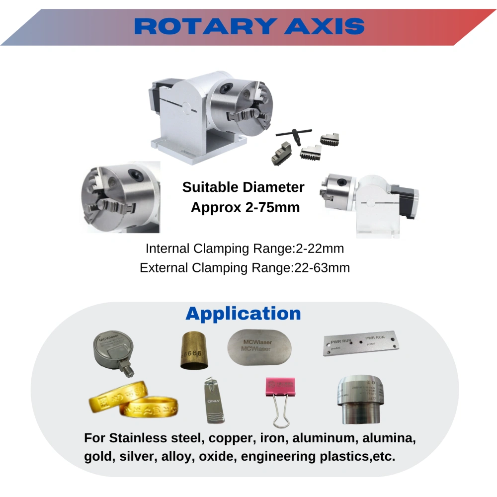 MCWlaser 50W JPT Split Type Fiber Laser Engraver Marking Machine