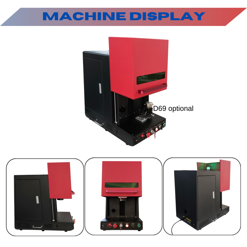 MCWlaser 30W/60W/80W/100W MOPA JPT M7 Fiber Laser Engraver Marking Machine Enclosed Type B