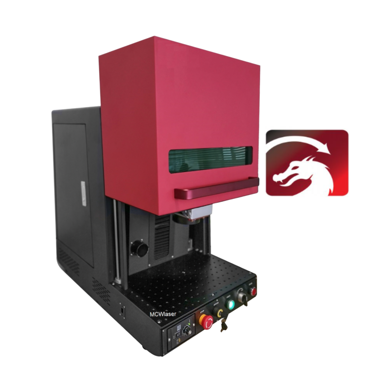 MCWlaser 20W/30W/50W Raycus Fiber Laser Engraver Marking Machine For Metal Engraving Marking Enclosed Type B