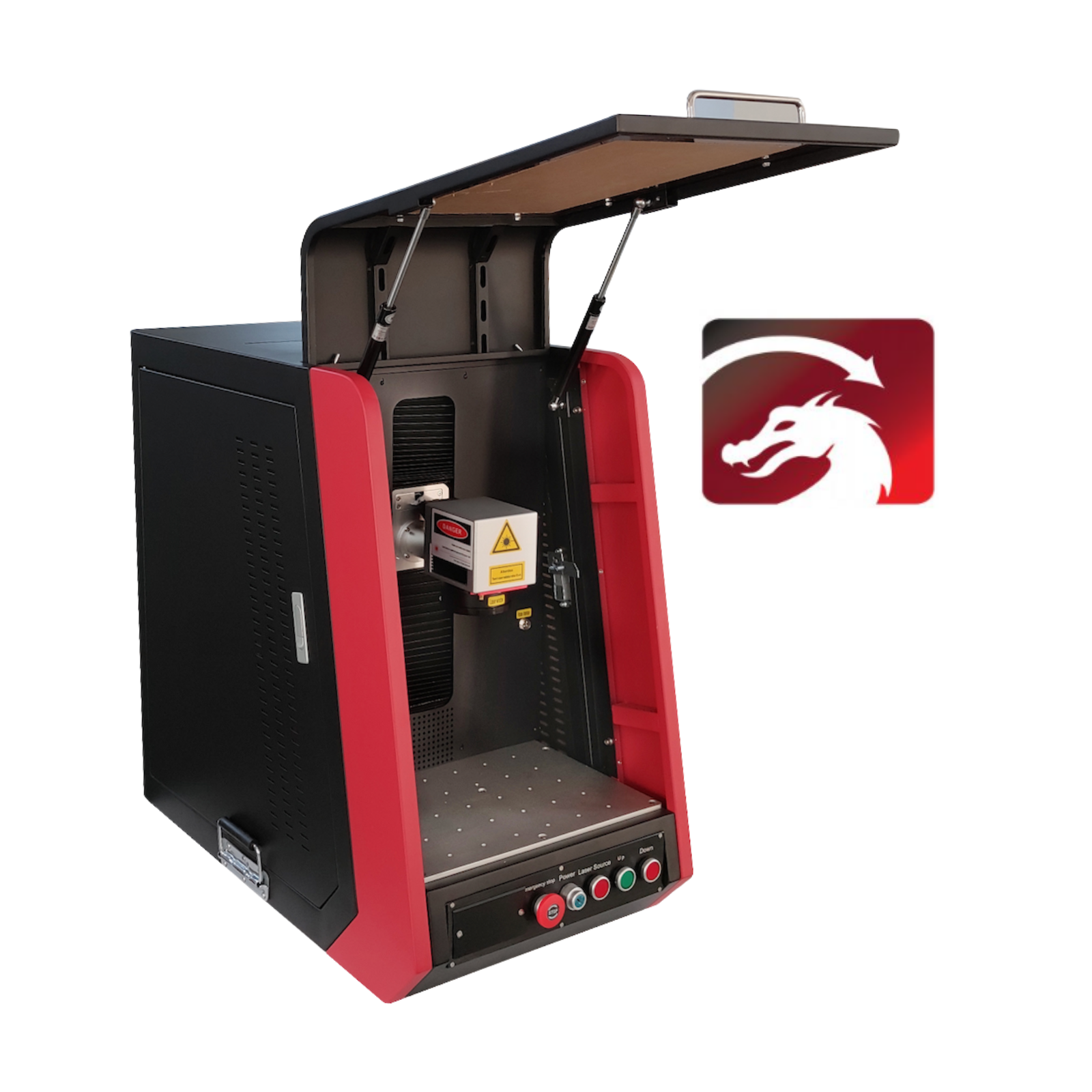 MCWlaser 20W/30W/50W Raycus Fiber Laser Engraver Marking Machine For Metal Engraving Marking Enclosed Type B