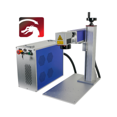 50W Raycus Laser Engraver Split Type Fiber Marking Machine US EU Stock with 220x220mm(8.7"x8.7")Working Area