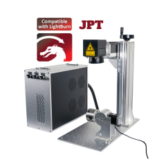 50W JPT Laser Engraver Split Type Fiber Marking Machine US EU Stock with 220x220mm(8.7"x8.7")Working Area