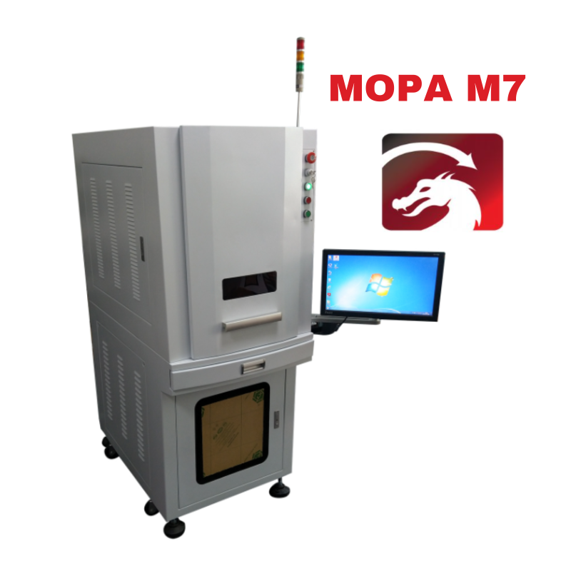 MCWlaser 30W 60W 80W 100W MOPA JPT M7 Fiber Laser Making Machine Metal Engraving Marking Cabinet & Enclosed Type