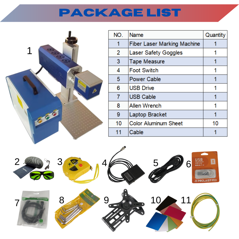 MCWlaser CO2 Laser Marking Machine For Non-Metal Materials Acrylic,Glasses,Leather,Paper,Bamboo,Wood,Rubber More