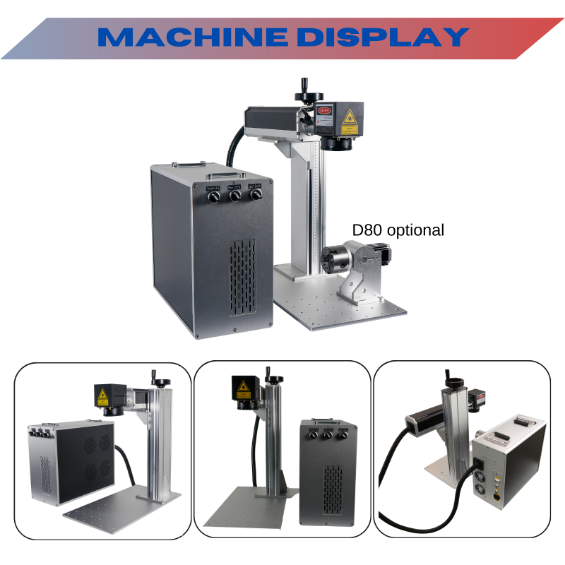 MCWlaser 50W JPT Fiber Laser Engraver Marking Machine for Metal Deep Engraving