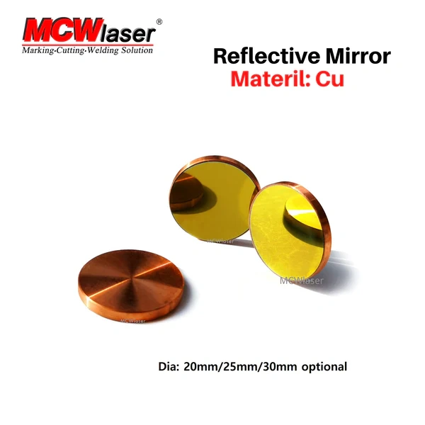 MCWlaser CU Reflective Mirror 3PCS for CO2 Laser 10600nm 10.6um Laser Engraver