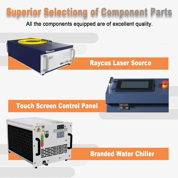 1000W/1500W/2000W Fiber Laser Cleaner for Metal Rust Removal Paint Oil and Coating Cleaning