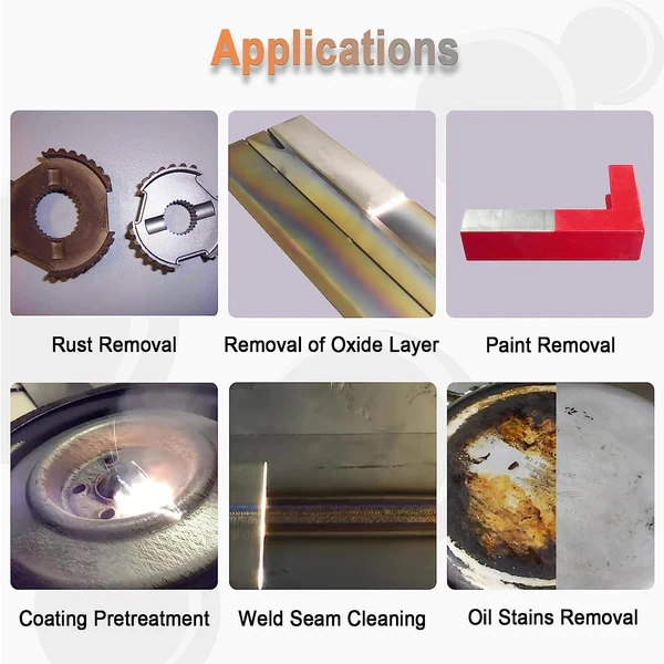 MCWlaser 1000W/1500W/2000W Fiber Laser Cleaner for Metal Rust Removal Paint Oil and Coating Cleaning