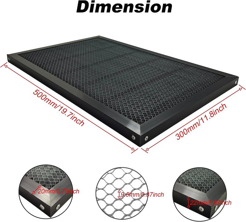 MCWlaser Honeycomb Working Table for For xTOOL, Master 2S, 3 Pro,Plus & Max Engraving Machine