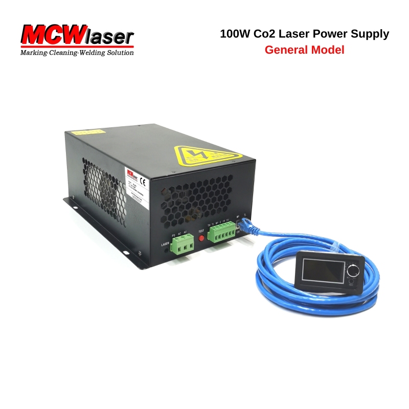 MCWlaser 100W(Peak130W) 1450mm CO2 Laser Tube +100W 110V/220V power supply