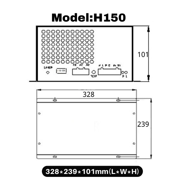 CO2 Laser Power Supply H Series For 60W CO2 Laser Tube
