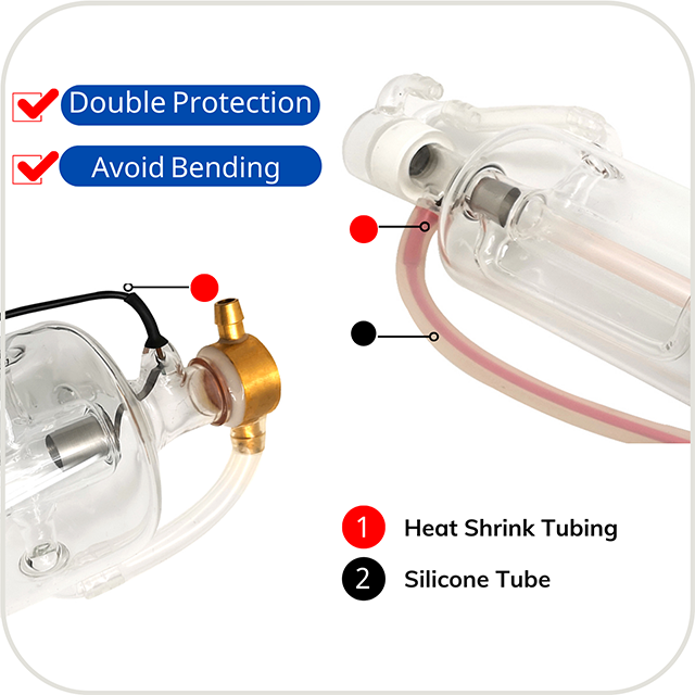 130W CO2 Laser Tube (Acutal 130-150W 165cm) M130 For CO2 Laser Engraving Cutting Machine