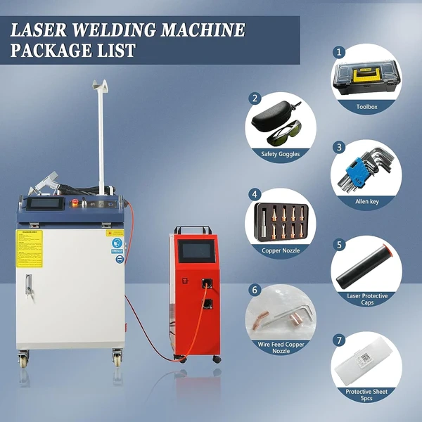 MCWlaser 2 In 1 Head 1000W 1500W 2000W Handled Fiber Laser Welding Machine with Weld Seam Cleaning Function