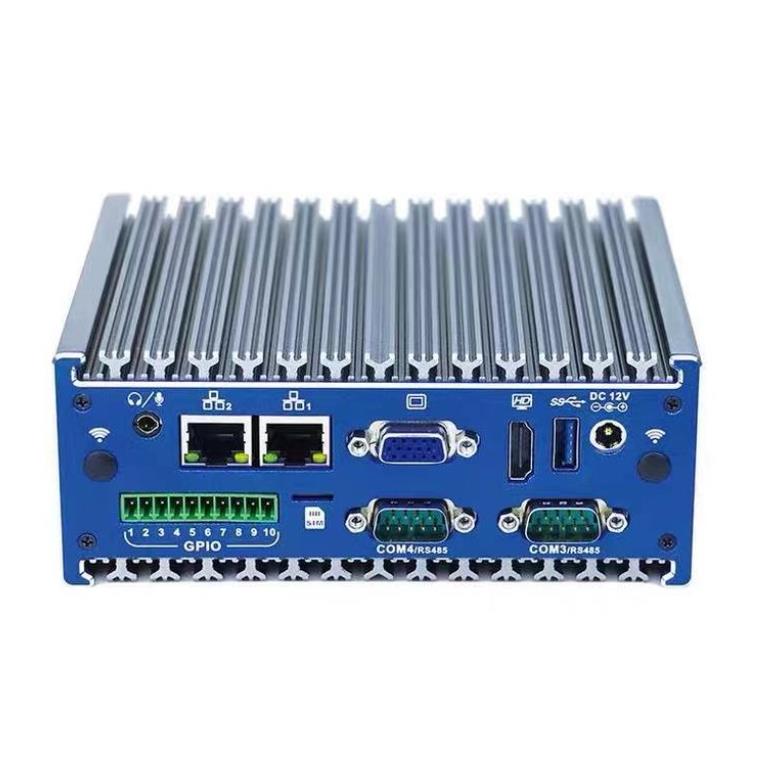 Fanless Mini Desktop Industrial Computer J1900 Rail with GPIO