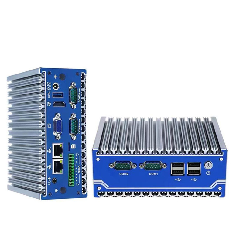 Fanless Mini Desktop Industrial Computer J1900 Rail with GPIO