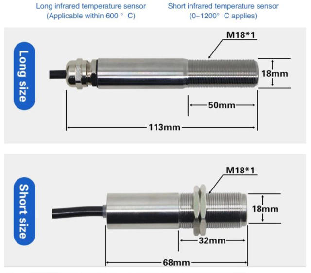 Temperature Transmitter Industrial Infrared Temperature Sensor Anti