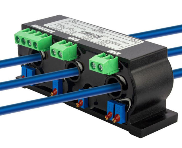 Perforated Threephase AC Current Transmitter AC5A100A to 420mA 010V