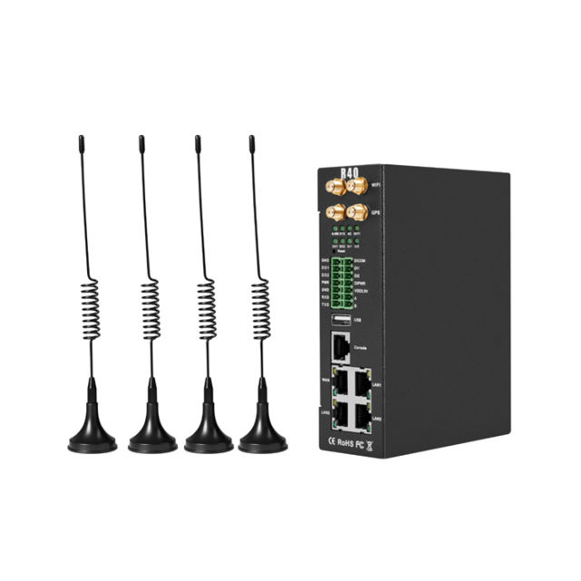 Dual SIM Industrial 4G LTE Cellular Router