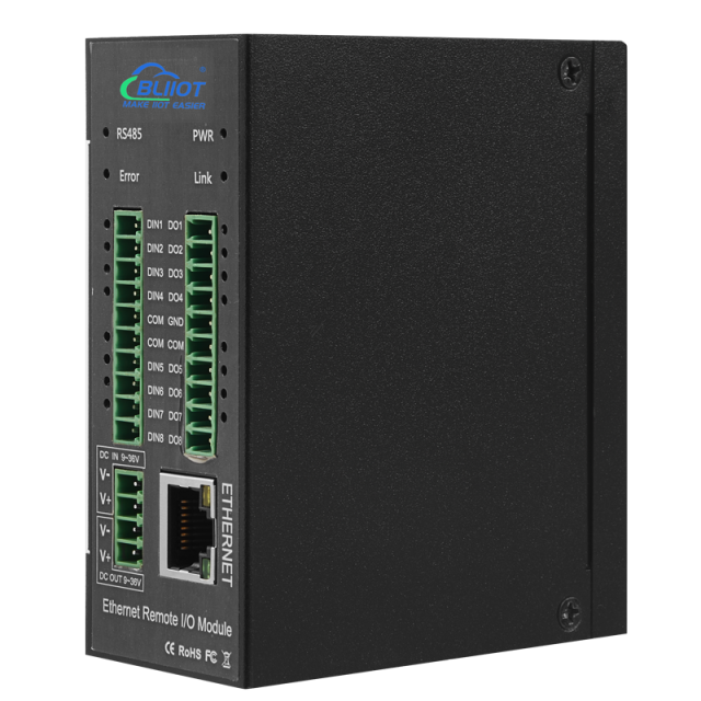 Modbus TCP PT100 Industrial Ethernet Remote IO Module
