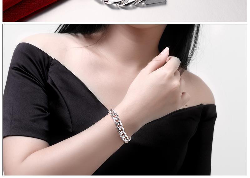 Hot new 925 sterling Silver classic 10MM Square Chain Bracelets necklace Jewelry set for men 20/22/24 inch Fashion Party Gifts