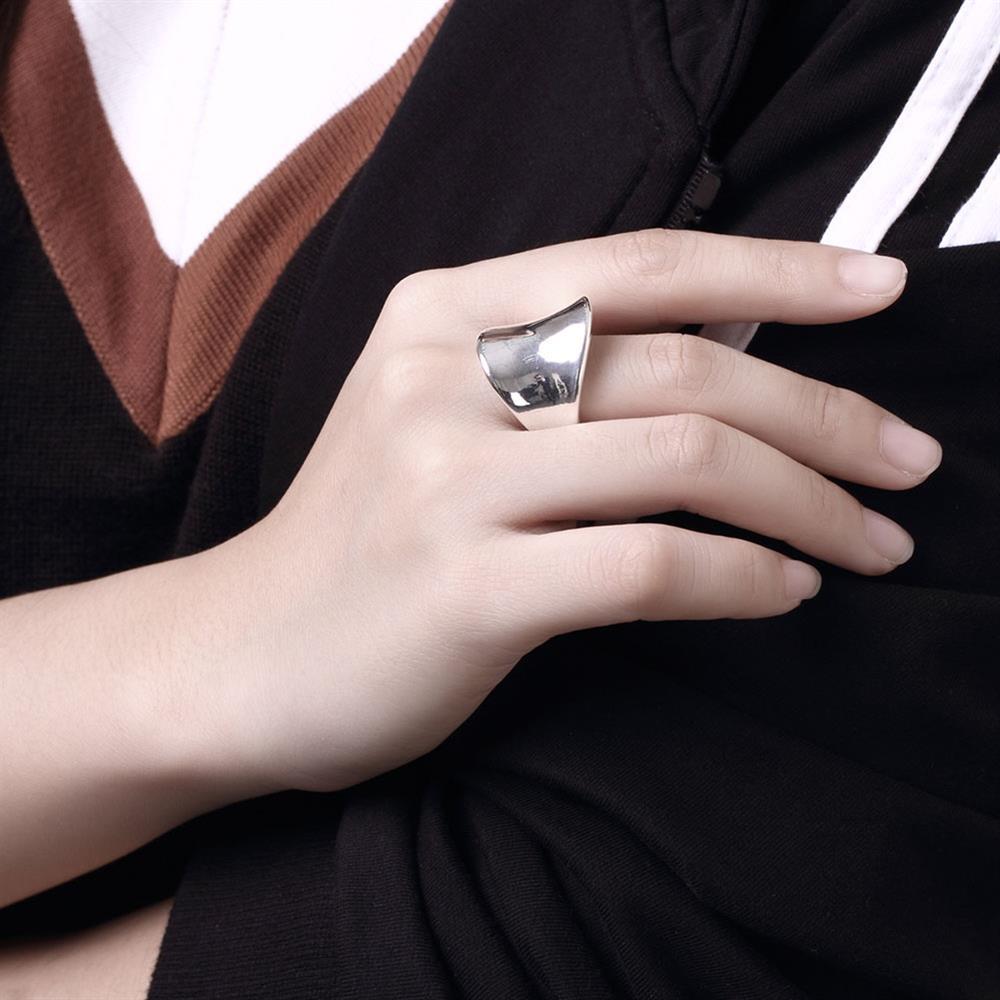 Hot classic 925 Stamp Silver color wide Rings for men Women Size 6 7 8 9 10 Fashion Wedding party fine Jewelry Christmas gift