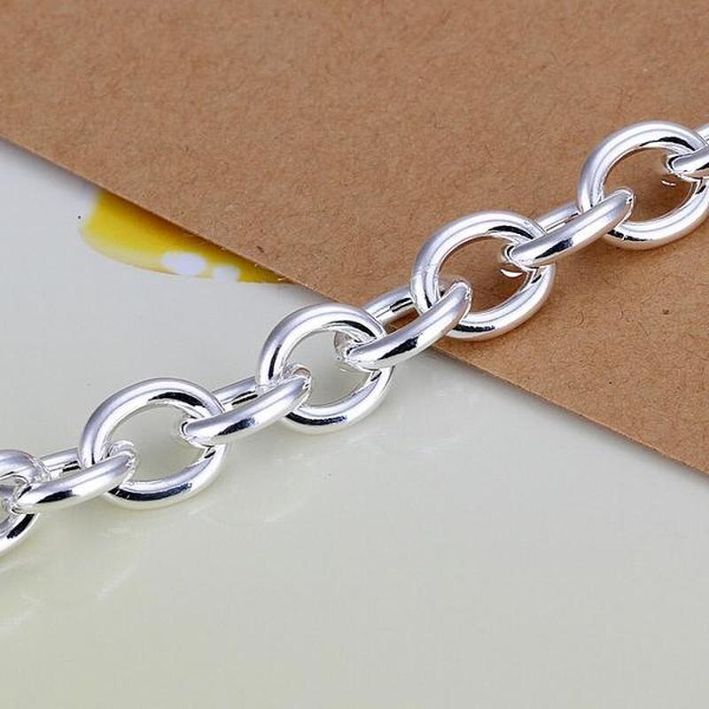 Hot new beautiful star Pendant chain 925 Stamp Silver color Bracelet for woman classic popular party Gift fashion Jewelry