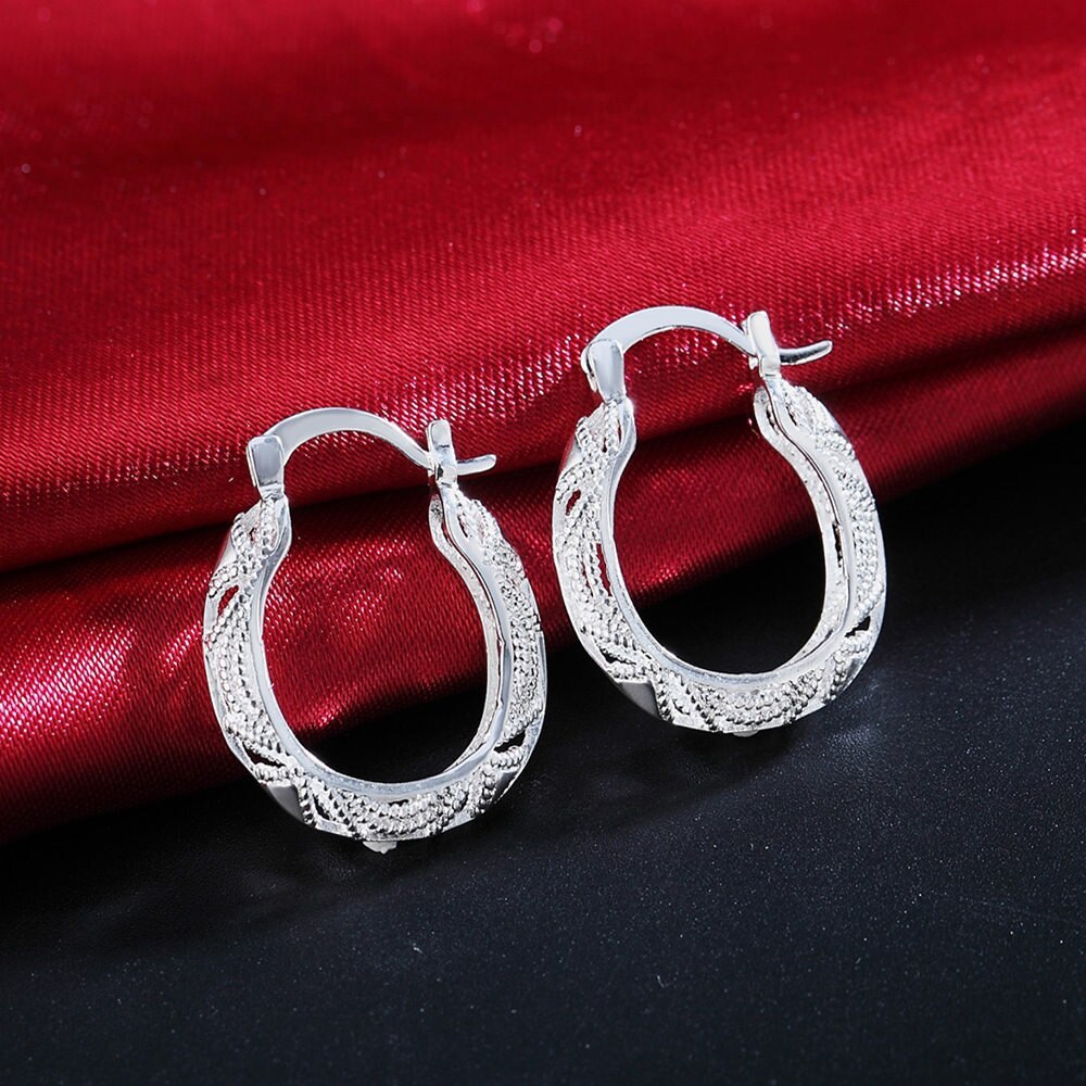 wholesale  925 Silver vintage earrings for woman high quality Fashion party Jewelry Christmas Gifts Wedding korean