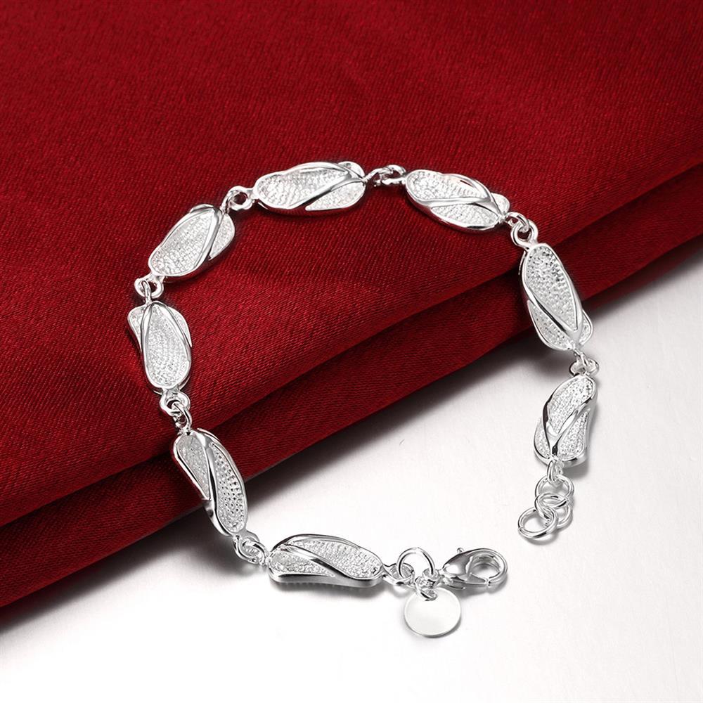 Hot sale fashion 925 Stamp Silver color Bracelet for woman fine slippers chain Wedding party Gifts Street all-match jewelry