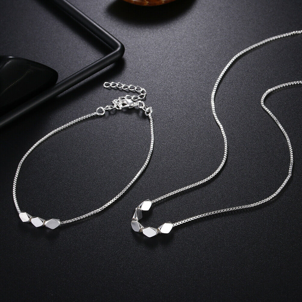 925 Stamp Silver color Pretty bracelets neckalce for women fashion Party wedding accessories designer jewelry sets Holiday gifts