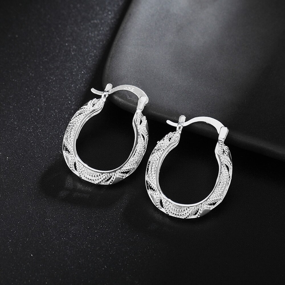 wholesale  925 Silver vintage earrings for woman high quality Fashion party Jewelry Christmas Gifts Wedding korean