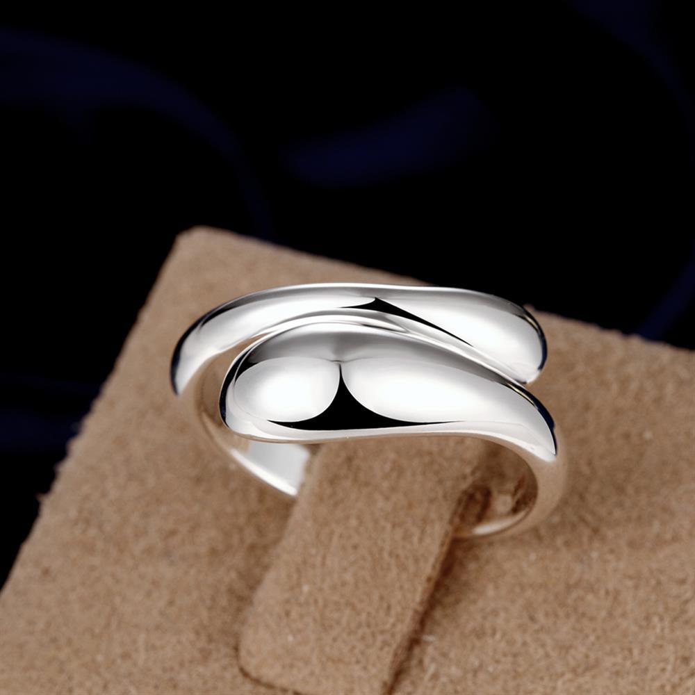 High quality 925 Stamp Silver color Water droplets Rings For Women adjustable Fashion Wedding Party Holiday gift Charm Jewelry