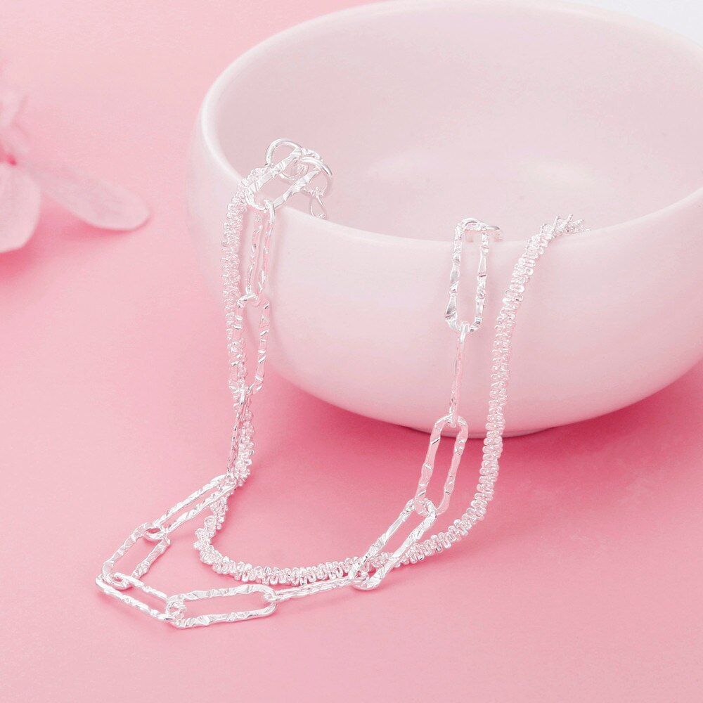 Hot 925 Stamp silver elegant bracelets necklaces for women fashion designer party wedding engagement Jewelry sets birthday gifts