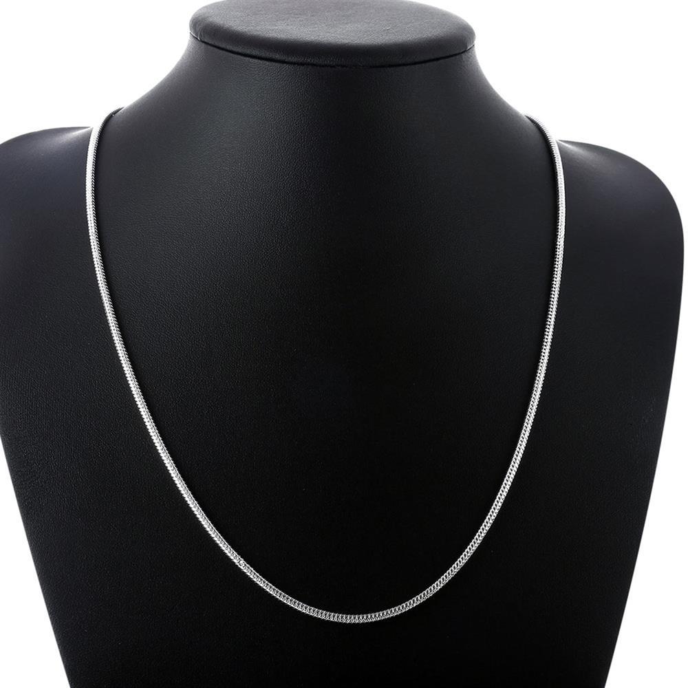 Hot sale 40-75cm 925 Stamp Silver 1MM/2MM/3MM solid Snake Chain Necklace For Men Women Fashion Jewelry fit pendant Noble