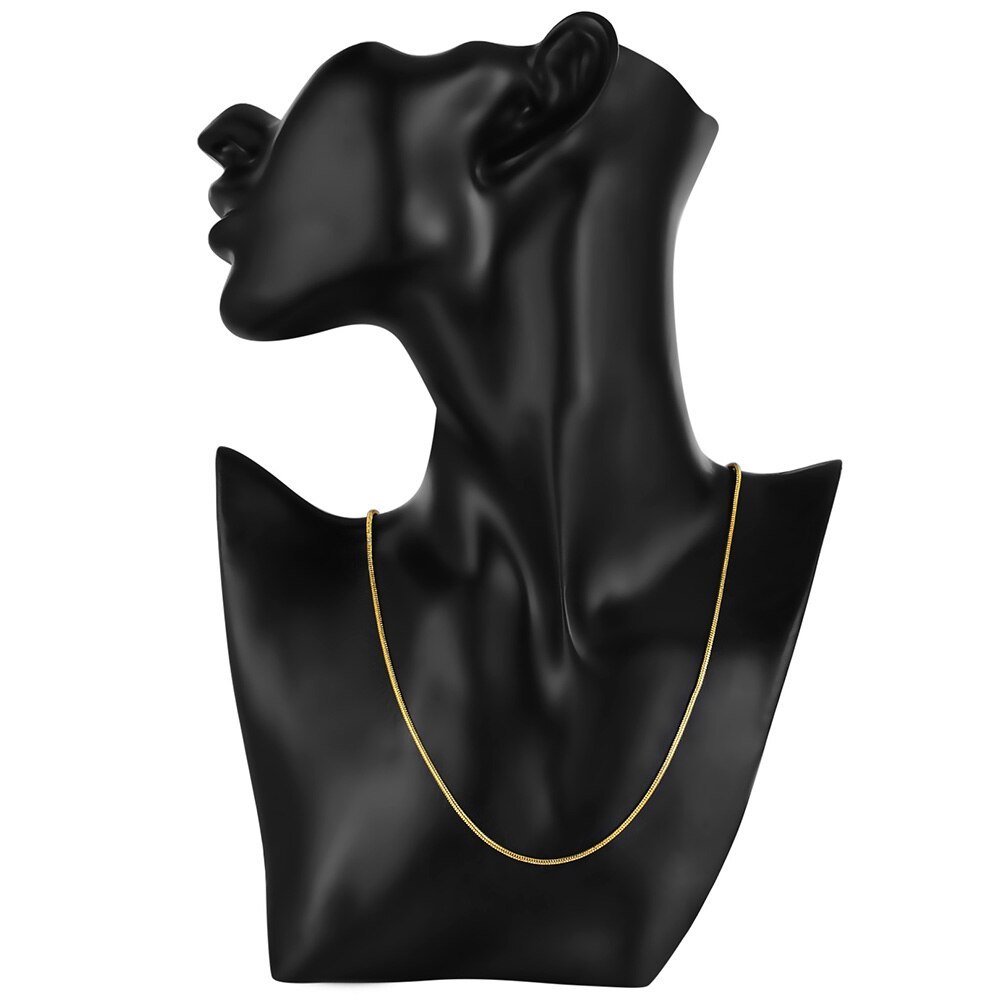 Hot new 925 Stamp Silver color 2MM Snake Chain 18K gold Necklaces 16-30 Inches Women Men high quality party wedding Jewelrys
