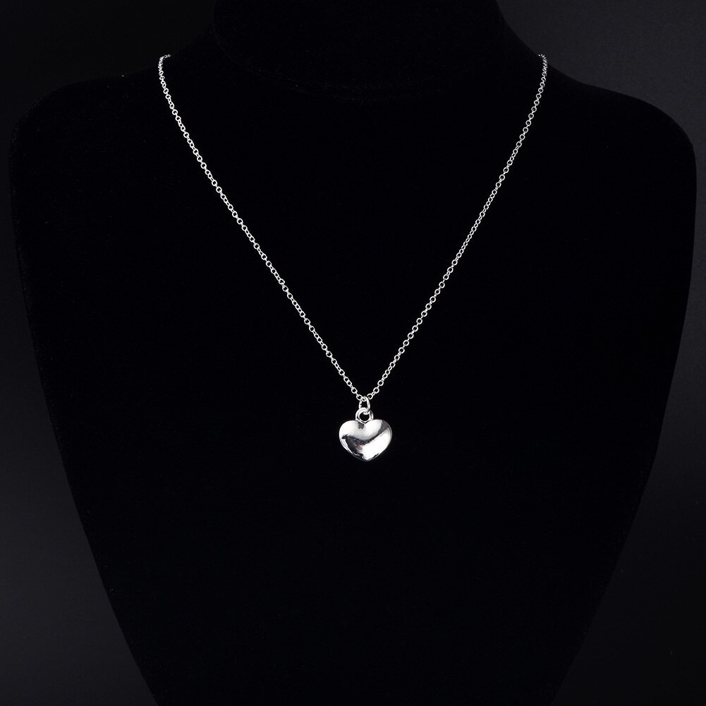 Original designer 925 Stamp Silver Solid charms heart Necklace For Women Fashion party wedding accessories Jewelry fine gifts