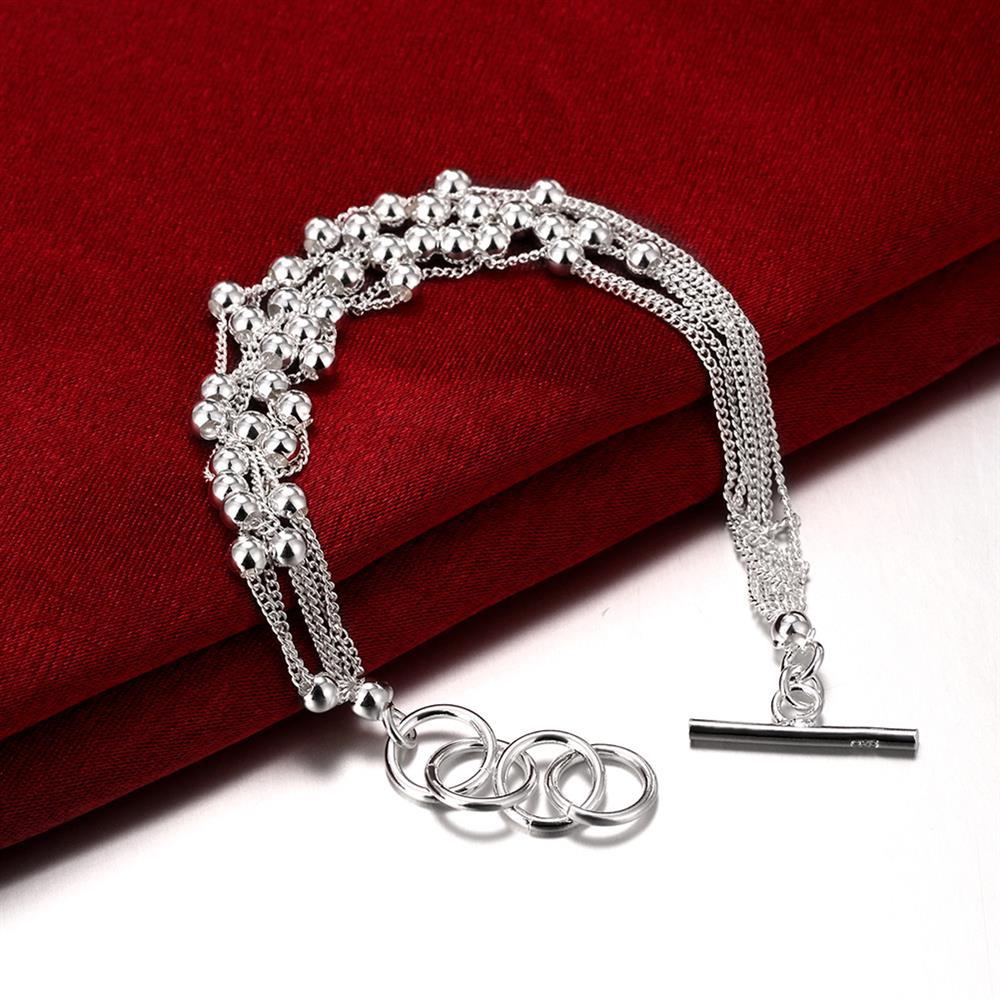 Factory direct 925 Stamp Silver color Grape beads Bracelets necklaces earrings Jewelry set for women Fashion Party Gifts