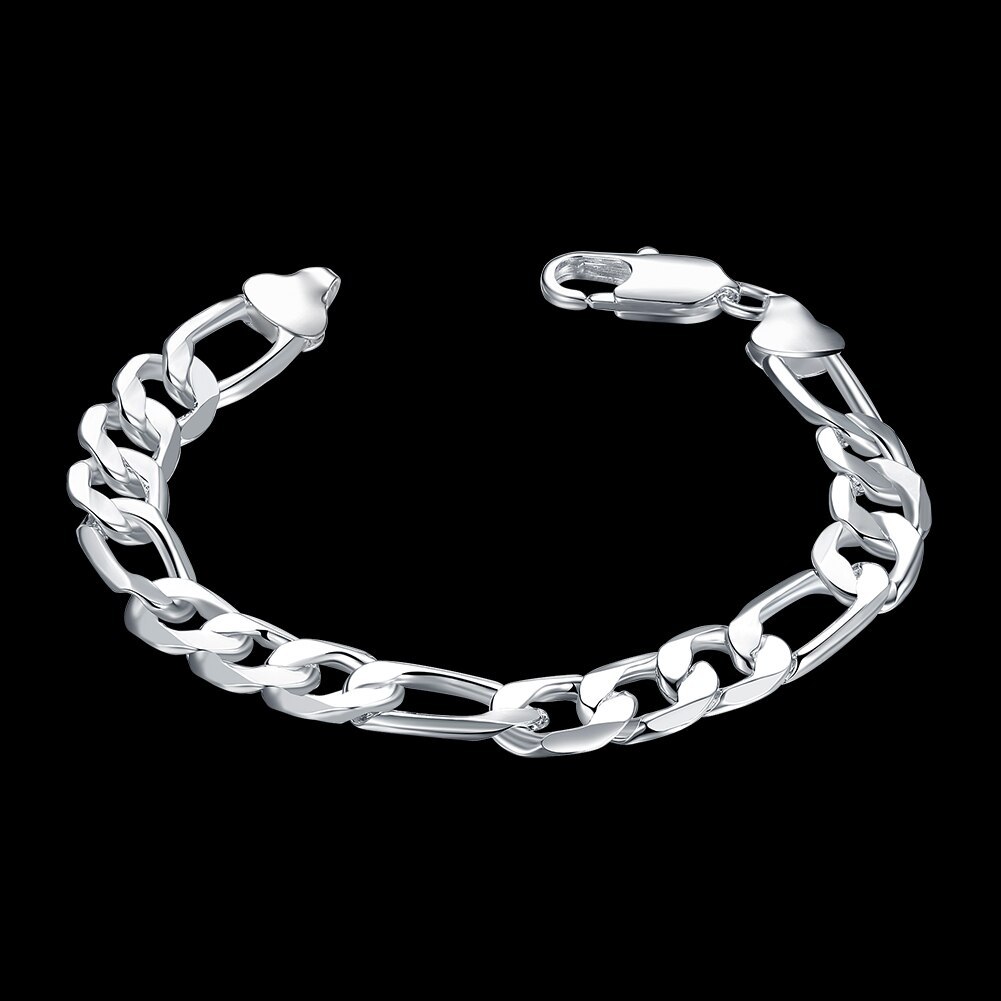 New 925 Stamp silver classic 10MM geometry bracelets for women luxury Fashion party Wedding Accessories jewelry Christmas gifts
