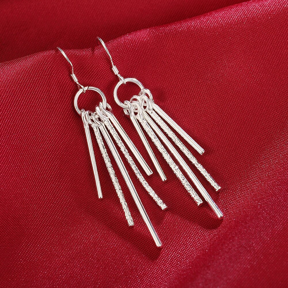 Special offer 925 Stamp Silver color Jewelry sets fine classic earring stud necklace for women Fashion Party wedding Gift