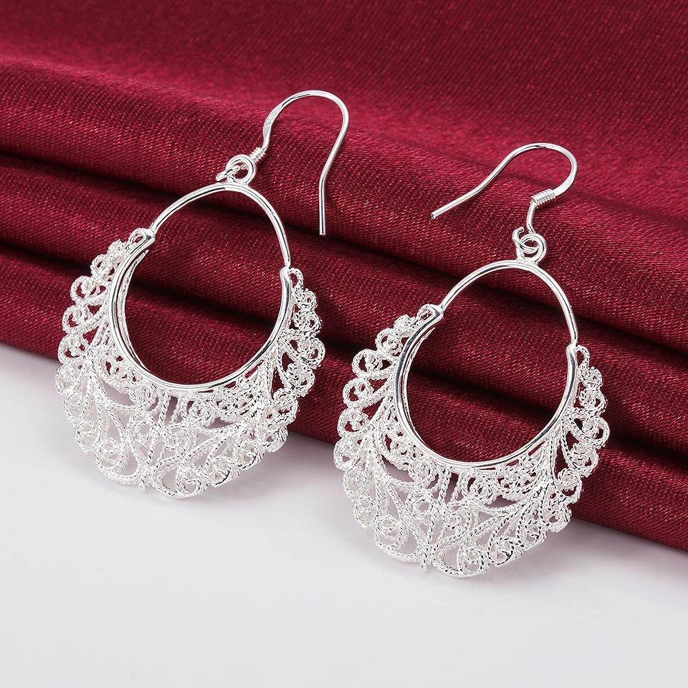 Original fashion 925 Stamp Silver color Retro earrings for women luxury party wedding accessories designer Jewelry Gifts