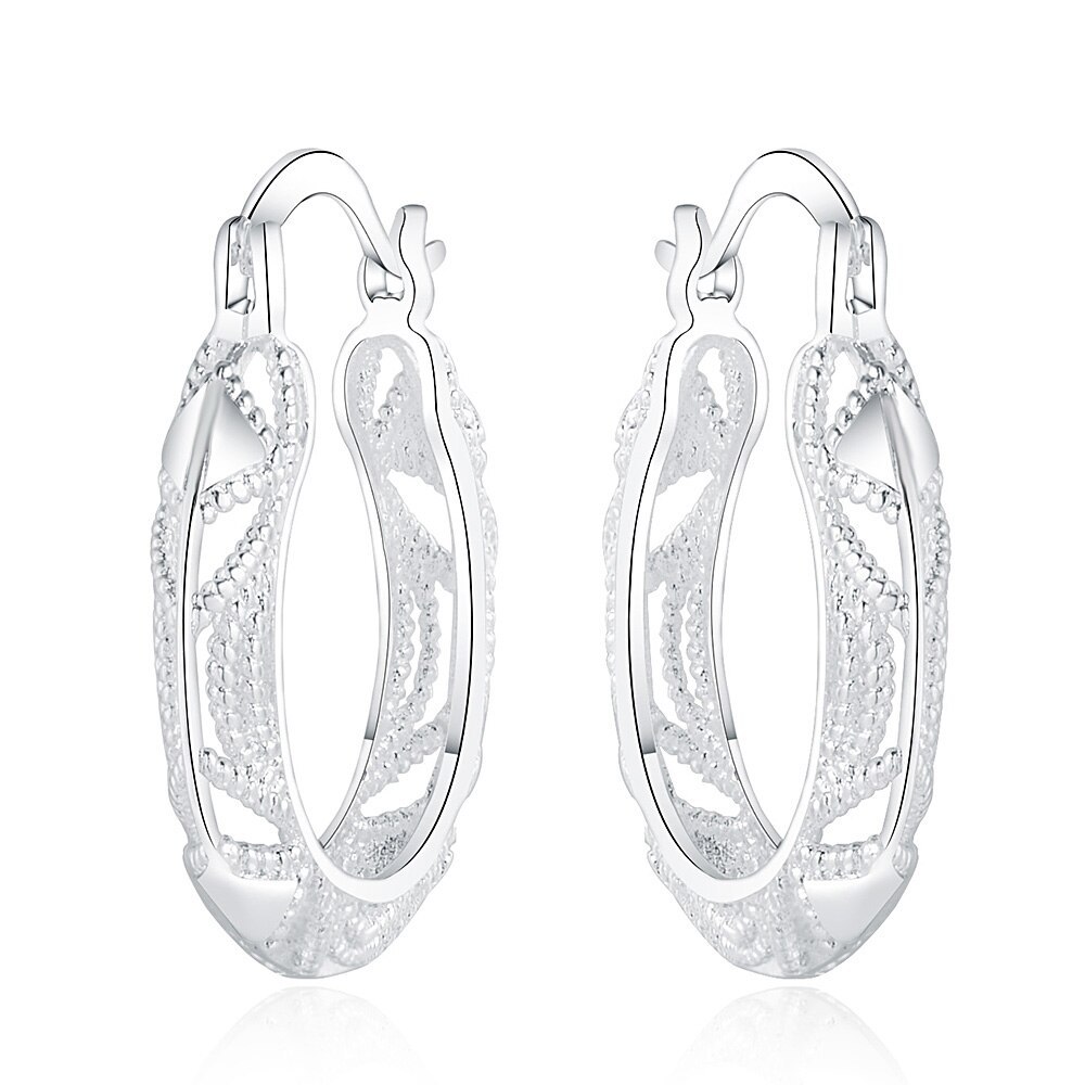 wholesale  925 Silver vintage earrings for woman high quality Fashion party Jewelry Christmas Gifts Wedding korean